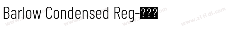 Barlow Condensed Reg字体转换